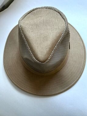 Pendleton Hat Wide Brim Mesh Brown Cotton Outdoor Fishing Sportsman